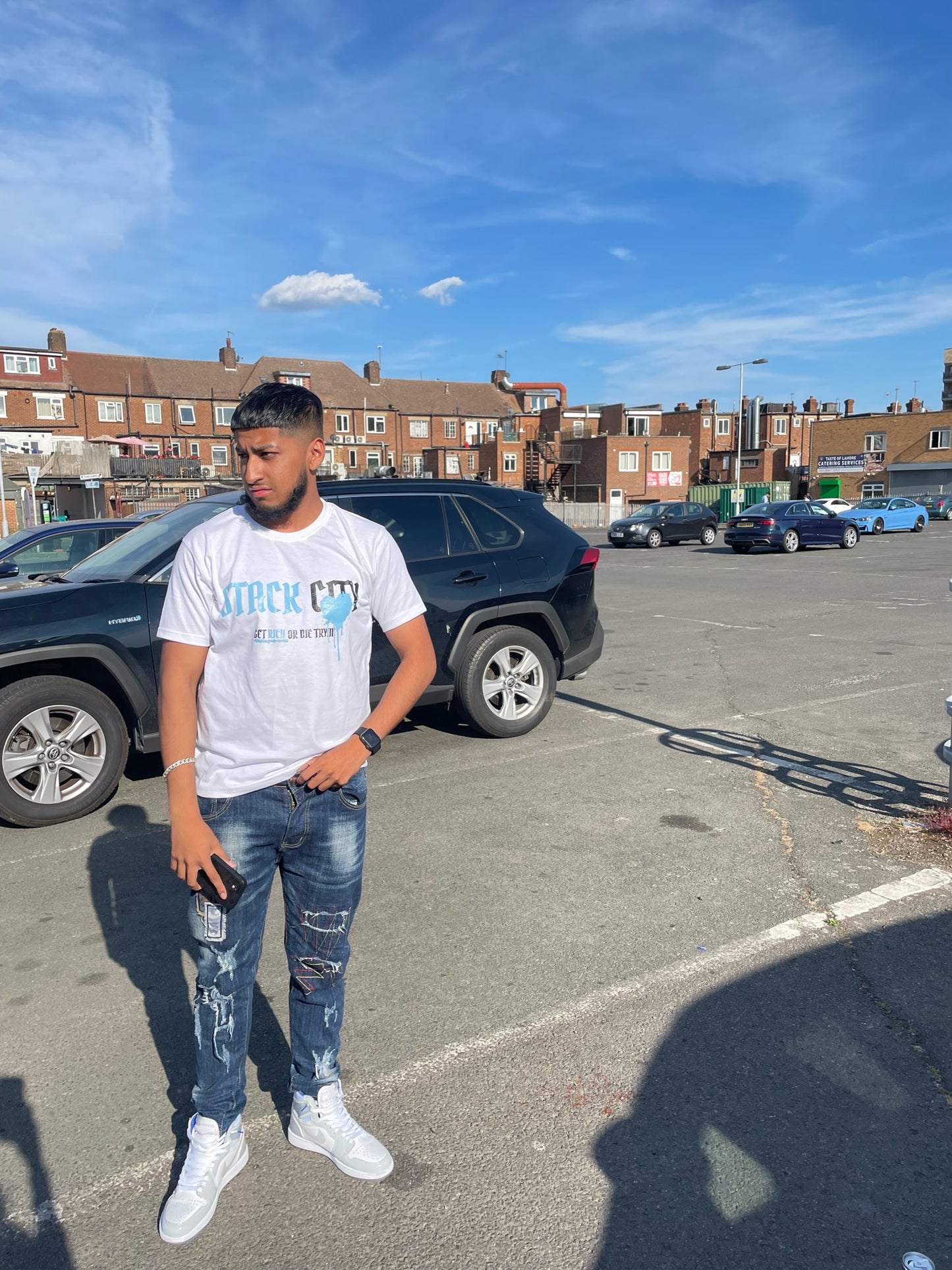 Get Rich or Die Tryin' Blue Shorts Set