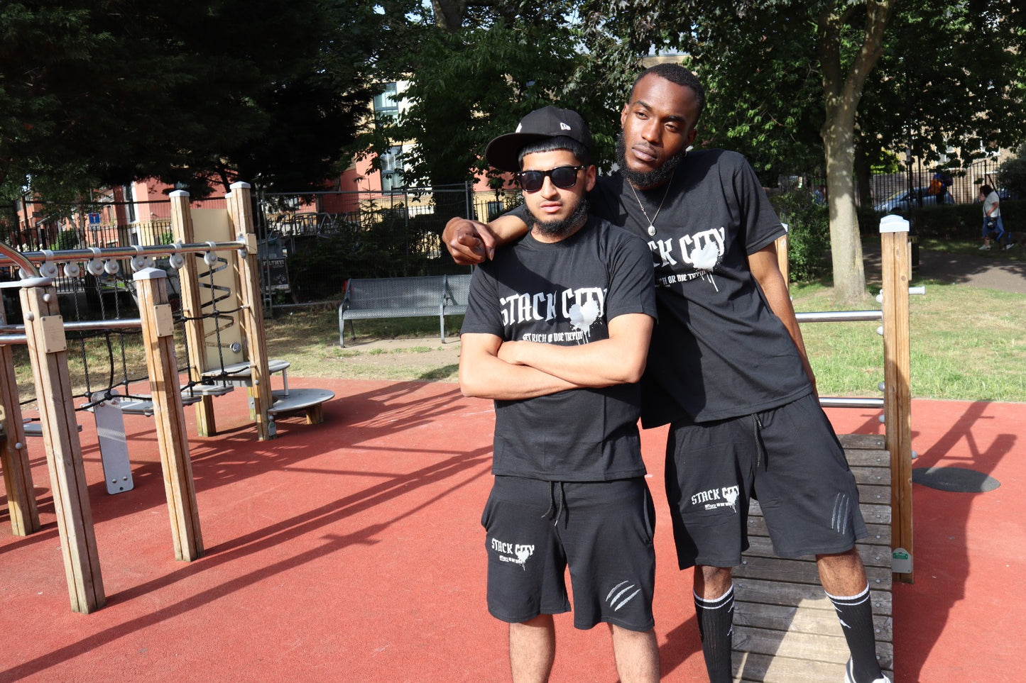 Get Rich or Die Tryin' Black Shorts Set