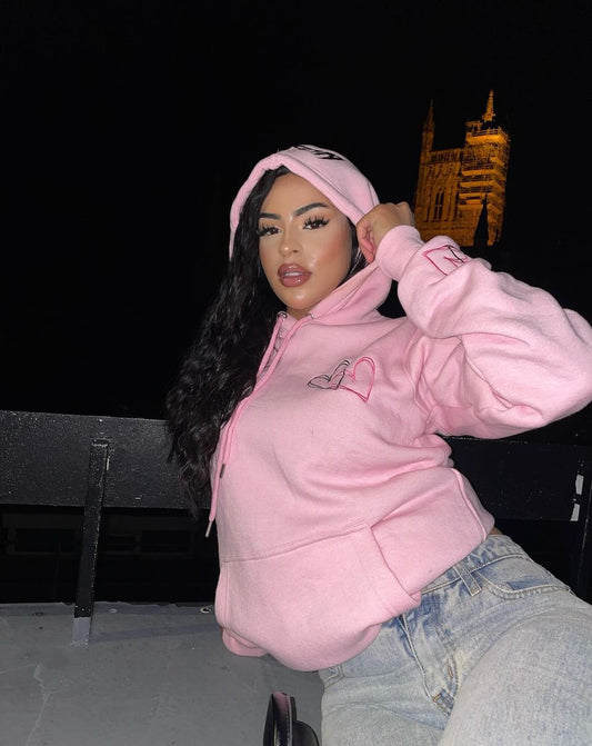 Pink Hearts Hoodie