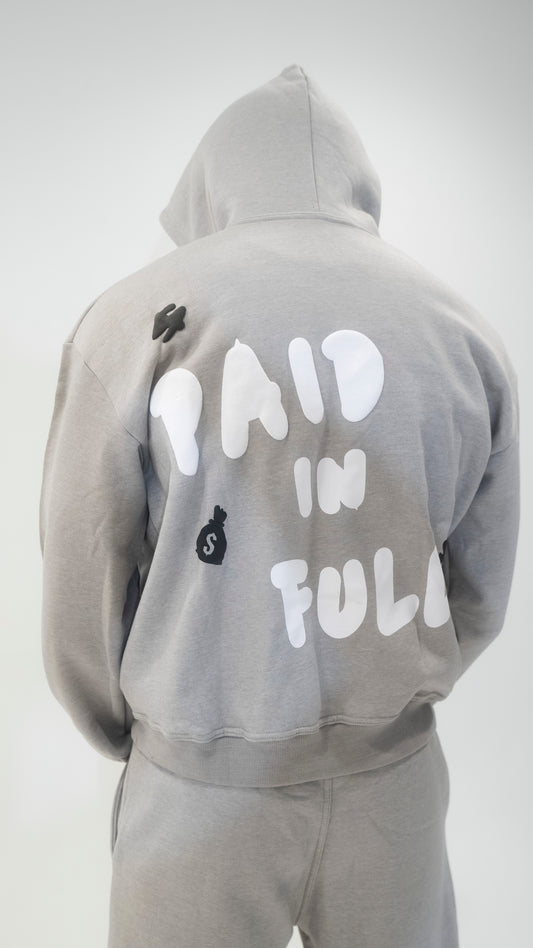 Paid In Full Grey Hoodie