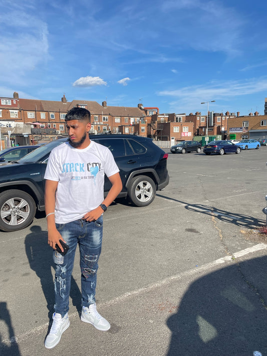 Get Rich or Die Tryin' Blue Shorts Set