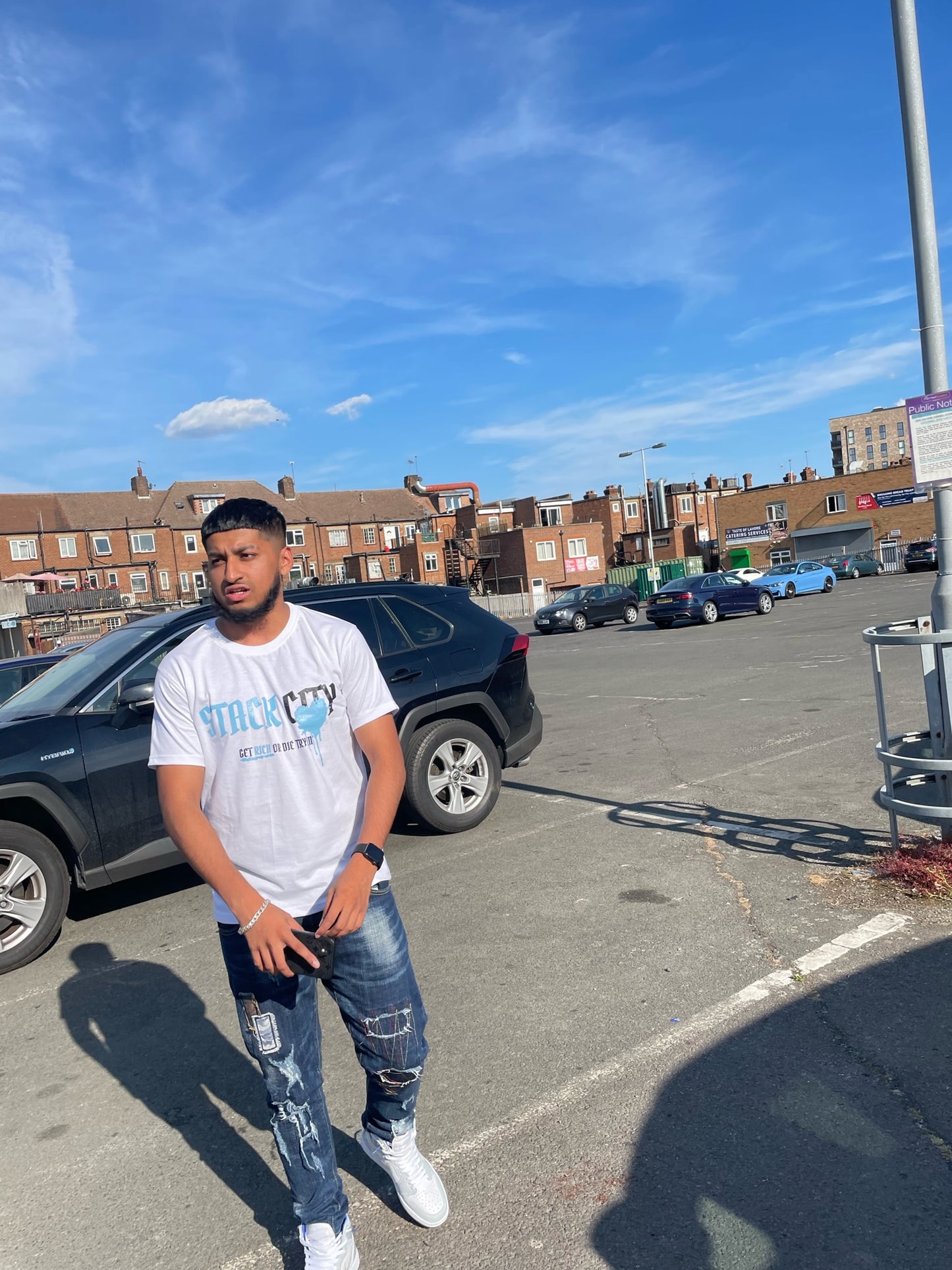Get Rich or Die Tryin' Blue Shorts Set