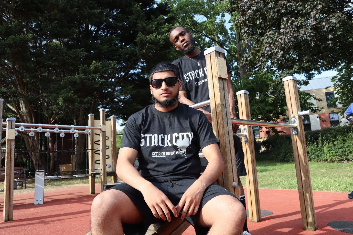 Get Rich or Die Tryin' Black Shorts Set